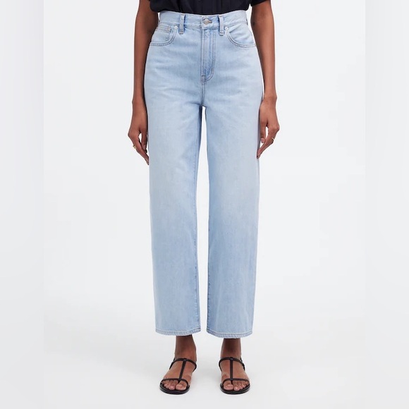 Madewell Denim - Madewell The Perfect Vintage Wide-Leg Crop Jean Light Wash (26)
